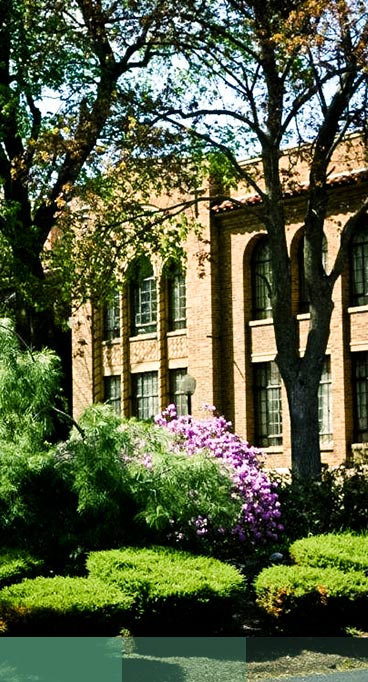 Exterior brick of Conifer Park building